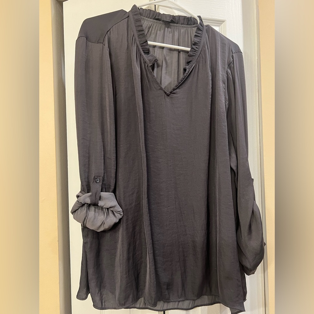 Elegant Gray Women's Top